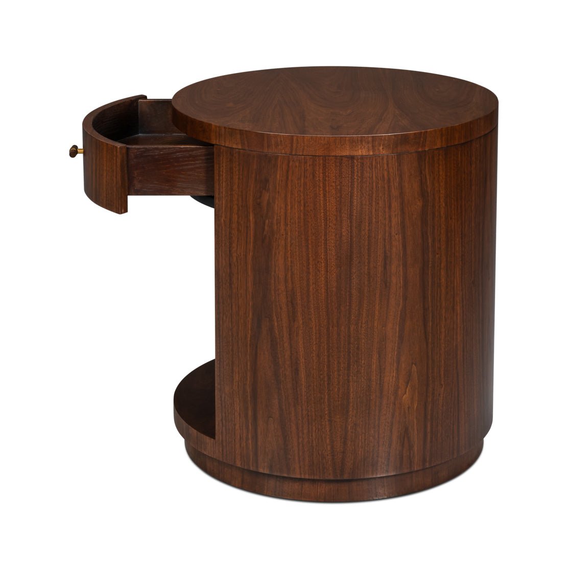 Mid - Century Modern Round End Table - English Georgian America