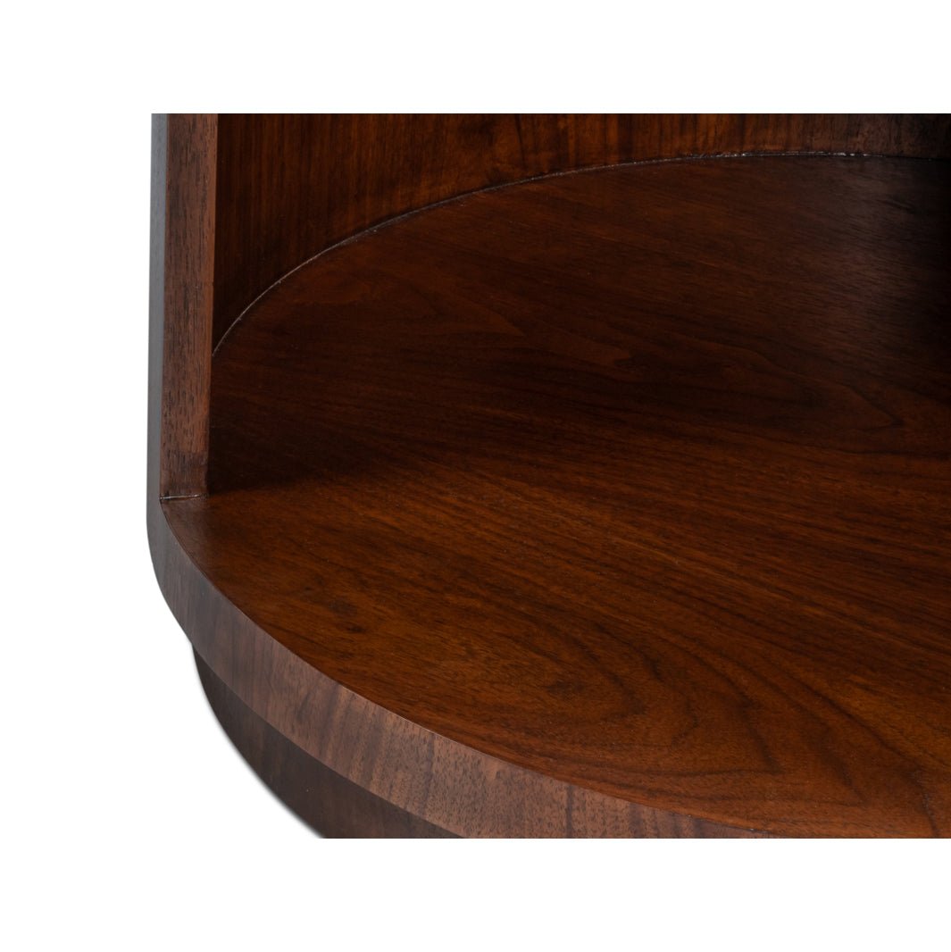 Mid - Century Modern Round End Table - English Georgian America