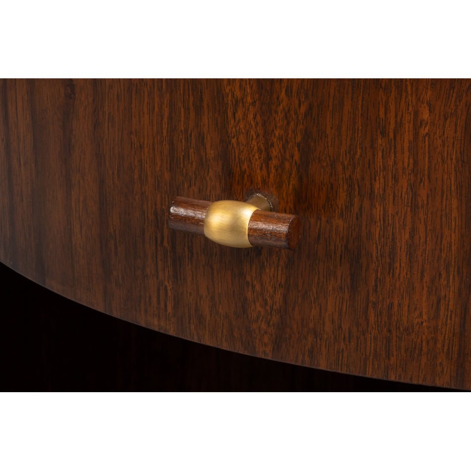 Mid - Century Modern Round End Table - English Georgian America