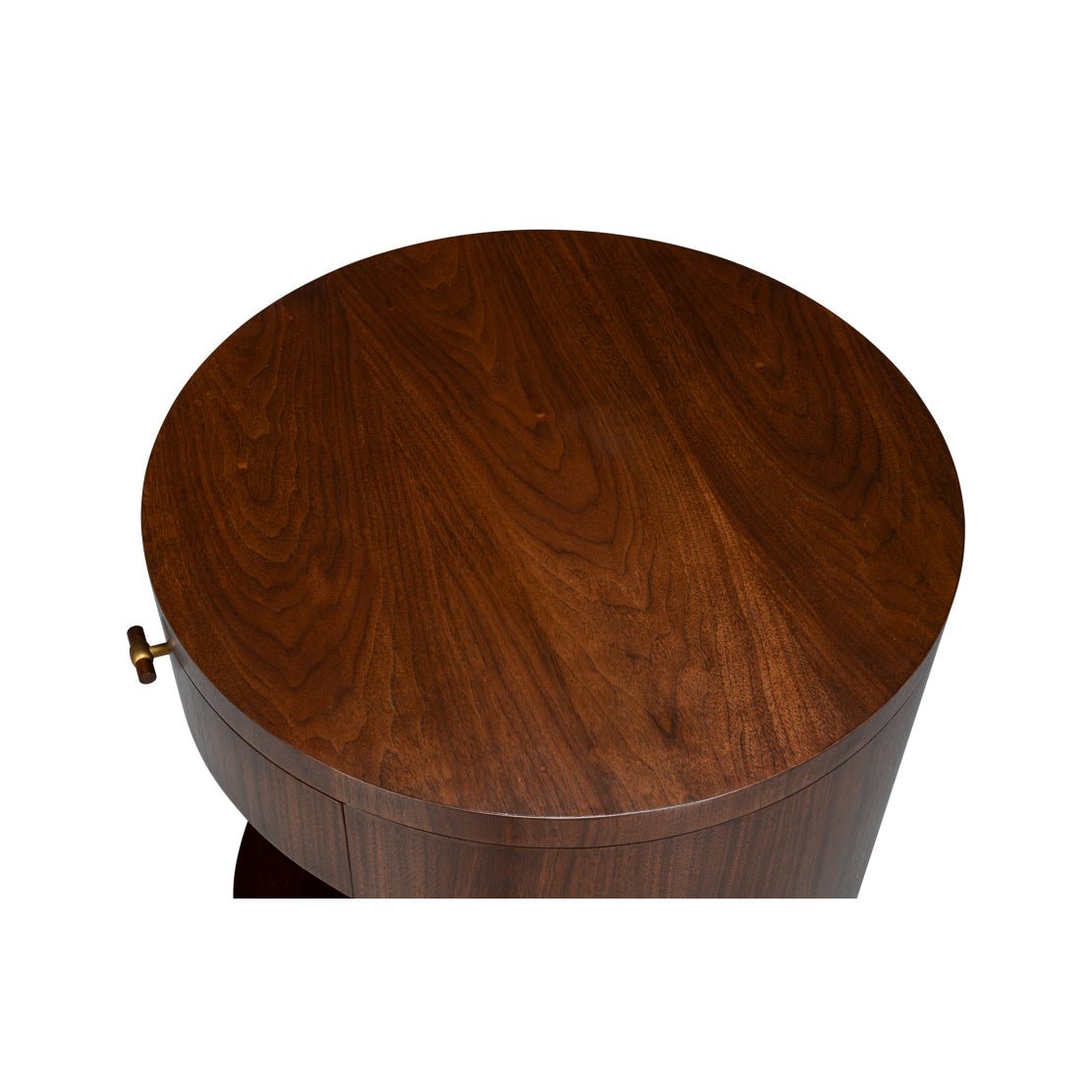 Mid - Century Modern Round End Table - English Georgian America