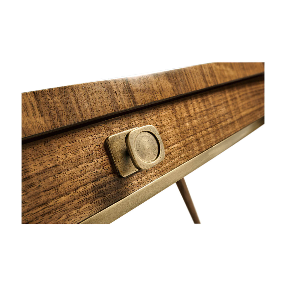 Mid Century Modern Style Walnut Desk - English Georgian America