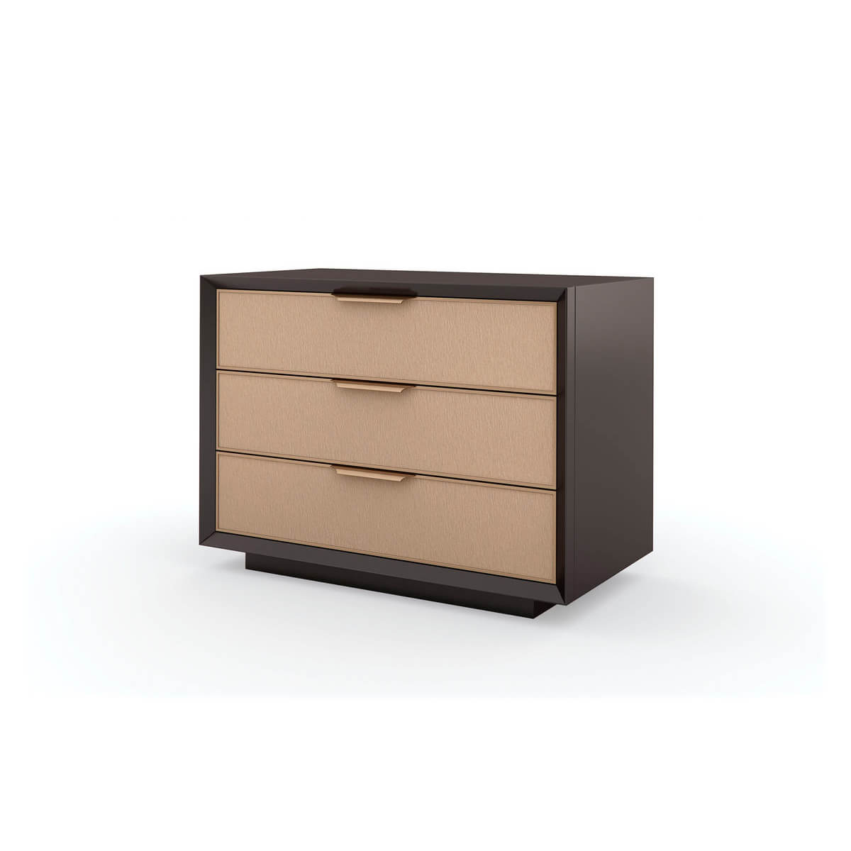 Mid Century Modern Three Drawer Nightstand - English Georgian America