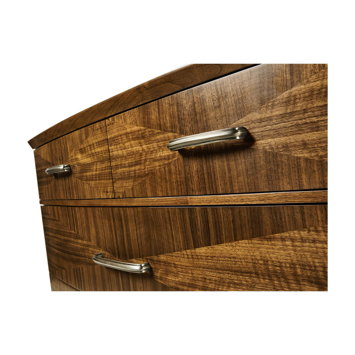 Mid Century Modern Walnut Tall Chest - English Georgian America