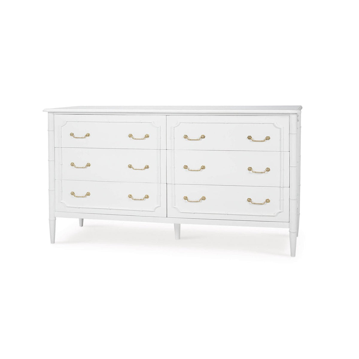 Mid Century Modern White Painted Dresser - English Georgian America