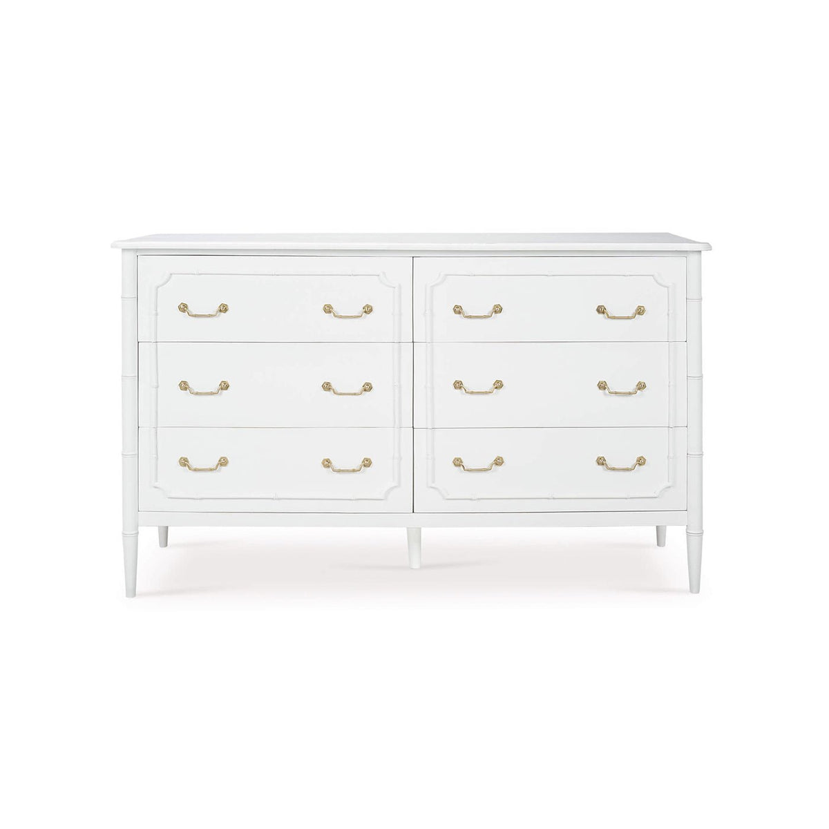 Mid Century Modern White Painted Dresser - English Georgian America