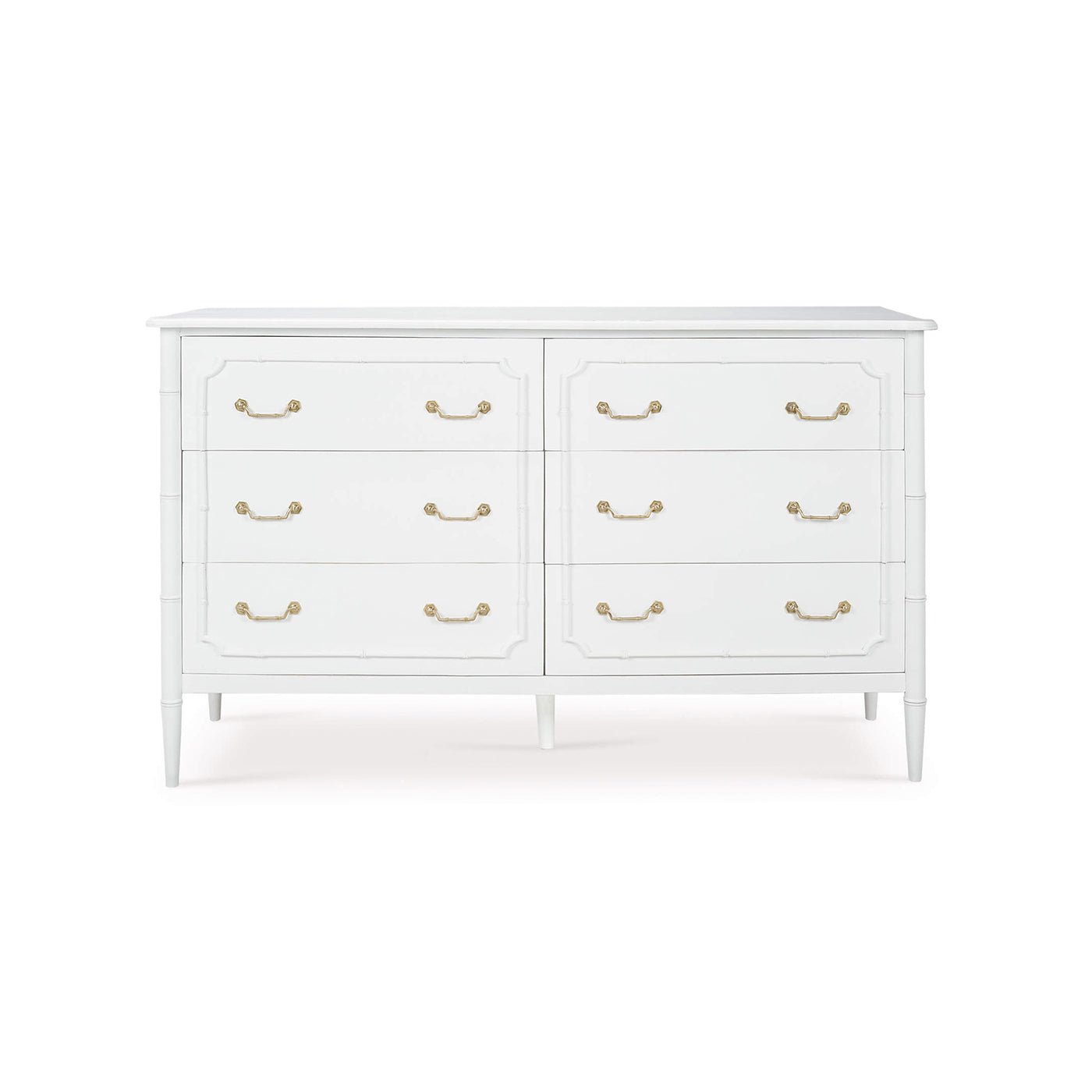 Mid Century Modern White Painted Dresser - English Georgian America