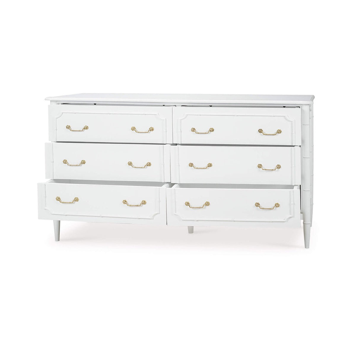 Mid Century Modern White Painted Dresser - English Georgian America