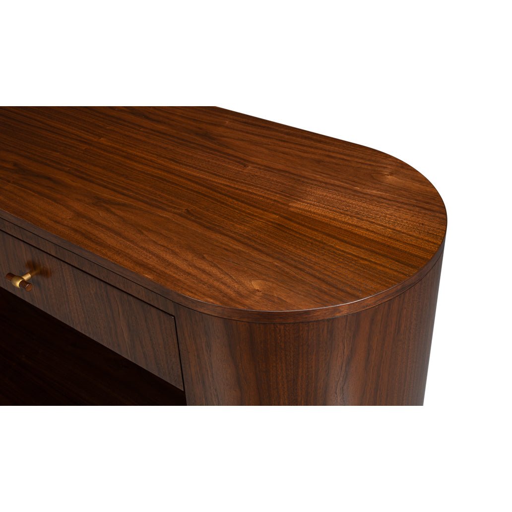 Mid - Century Modern Wood Console Table - English Georgian America