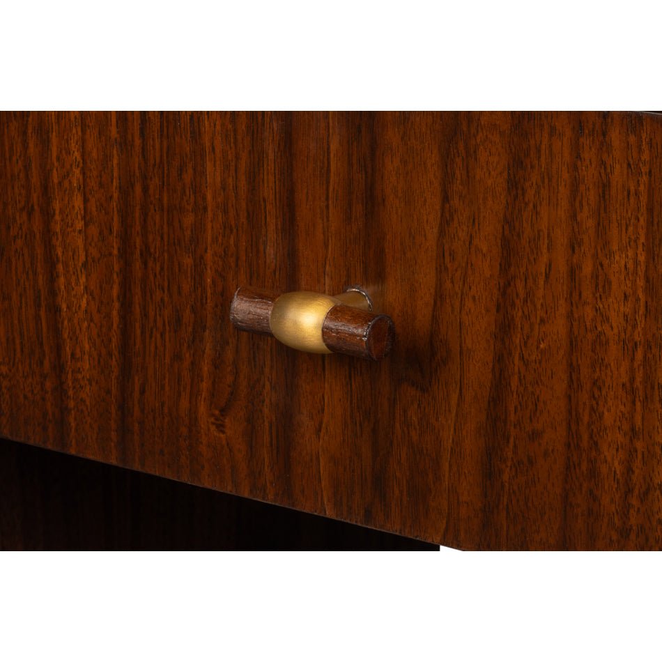 Mid - Century Modern Wood Console Table - English Georgian America