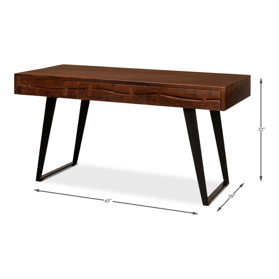 Mid Century Natural Desk - English Georgian America