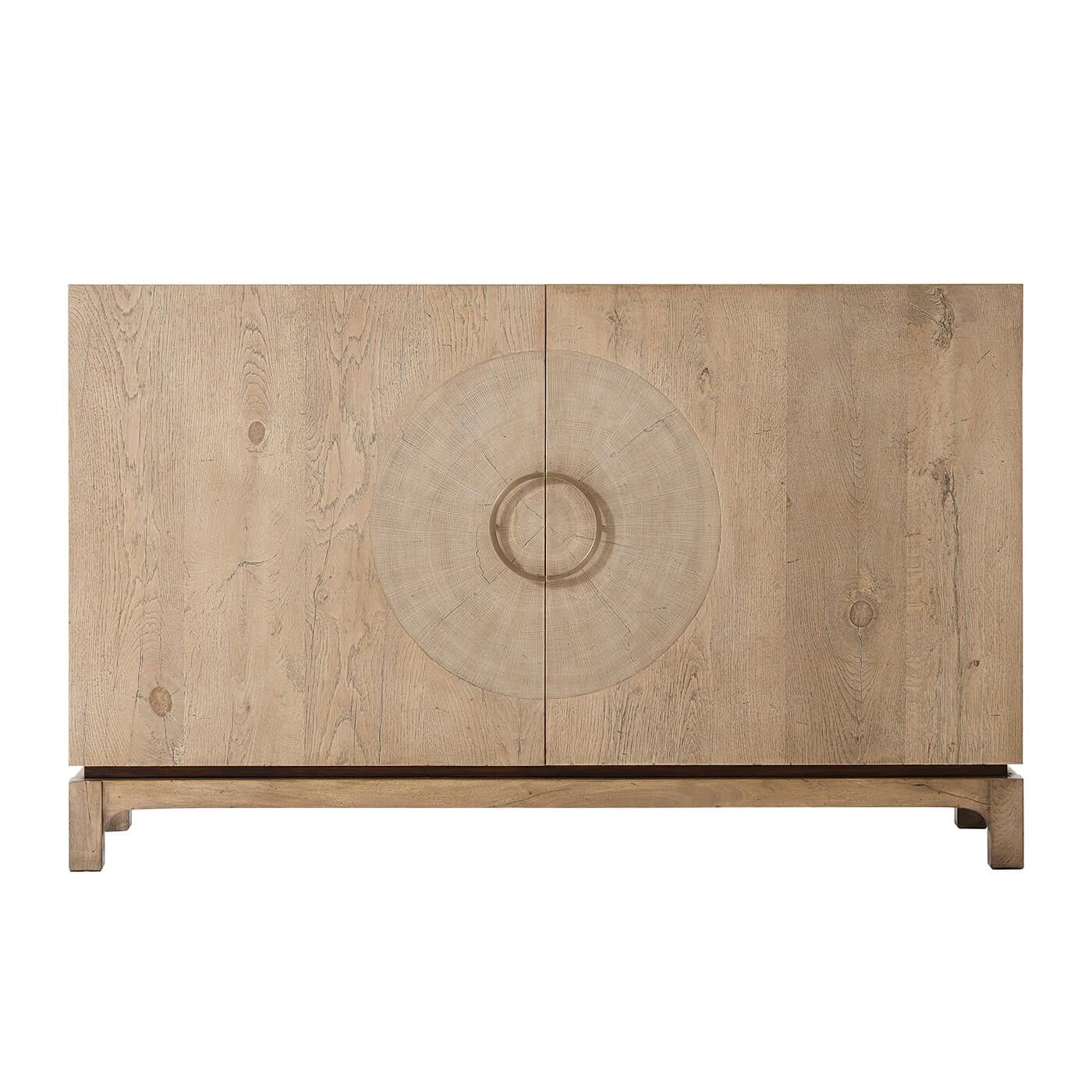 Mid Century Oak Cabinet - English Georgian America