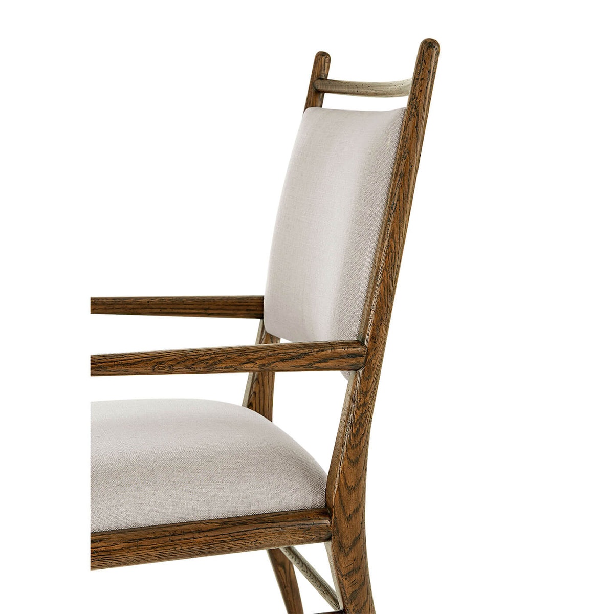 Mid Century Oak Dining Armchair - English Georgian America