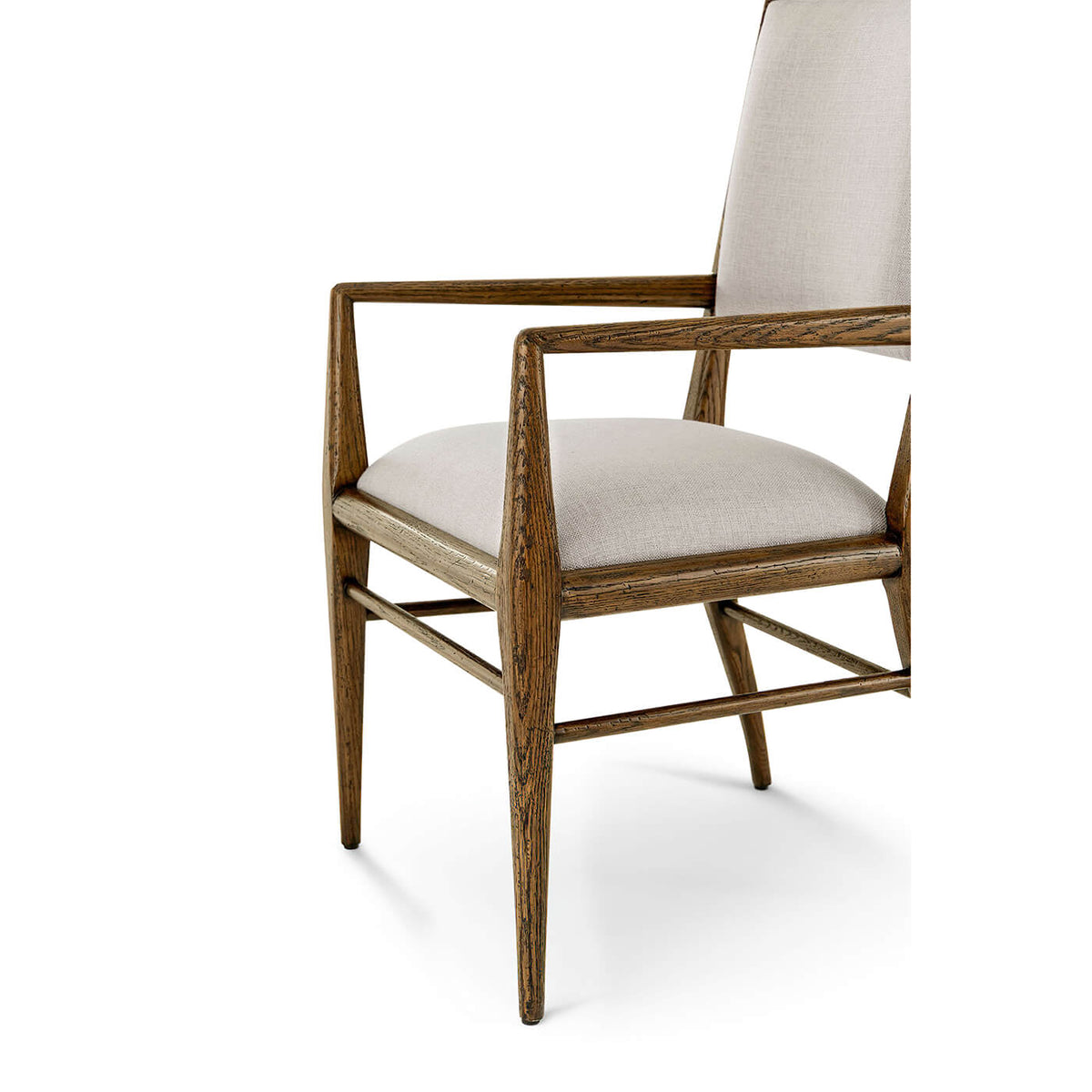 Mid Century Oak Dining Armchair - English Georgian America