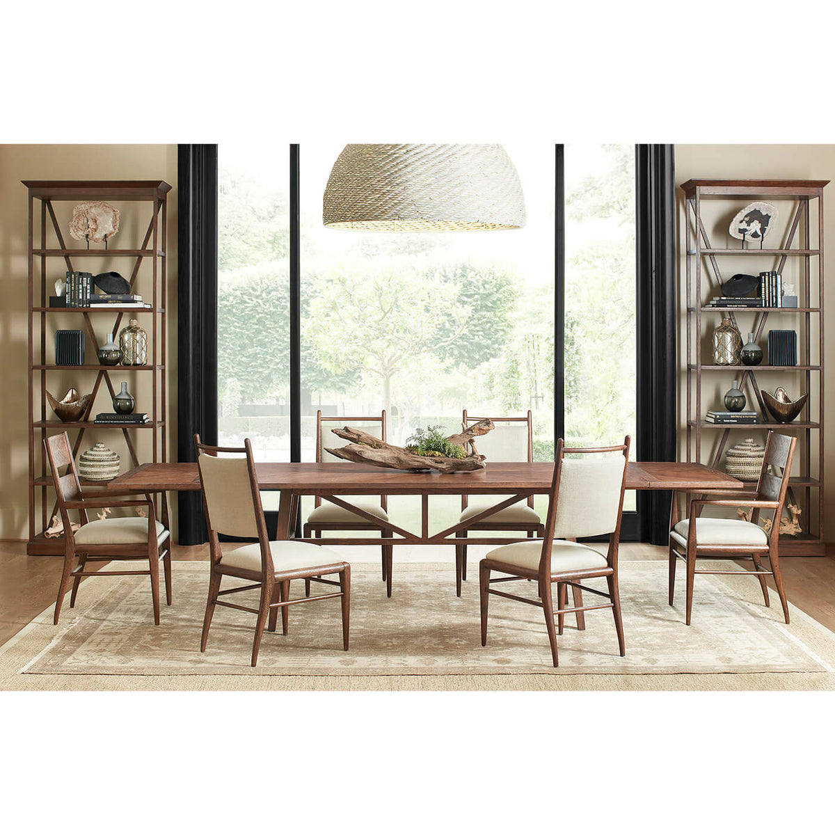 Mid Century Oak Dining Armchair - English Georgian America