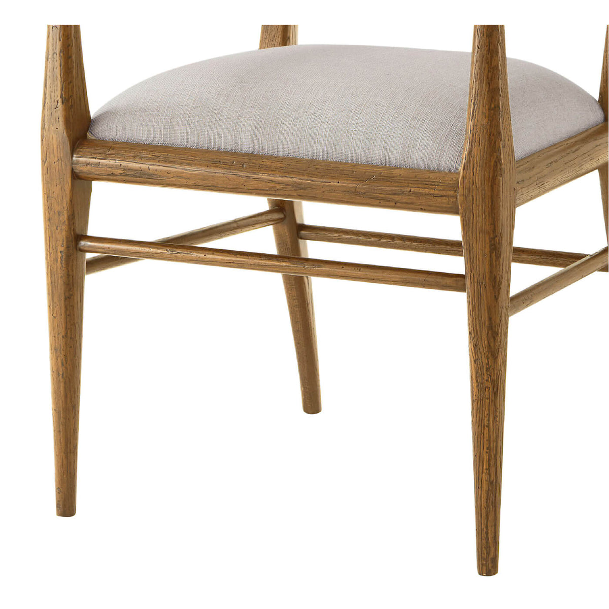 Mid Century Oak Dining Armchair - Light - English Georgian America