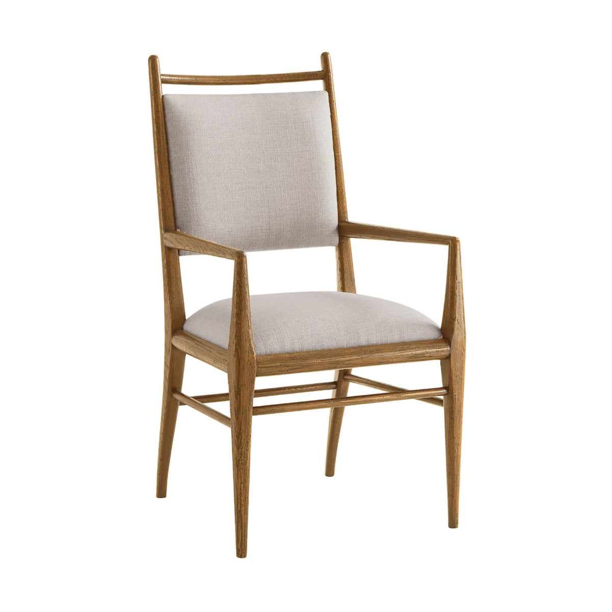 Mid Century Oak Dining Armchair - Light - English Georgian America