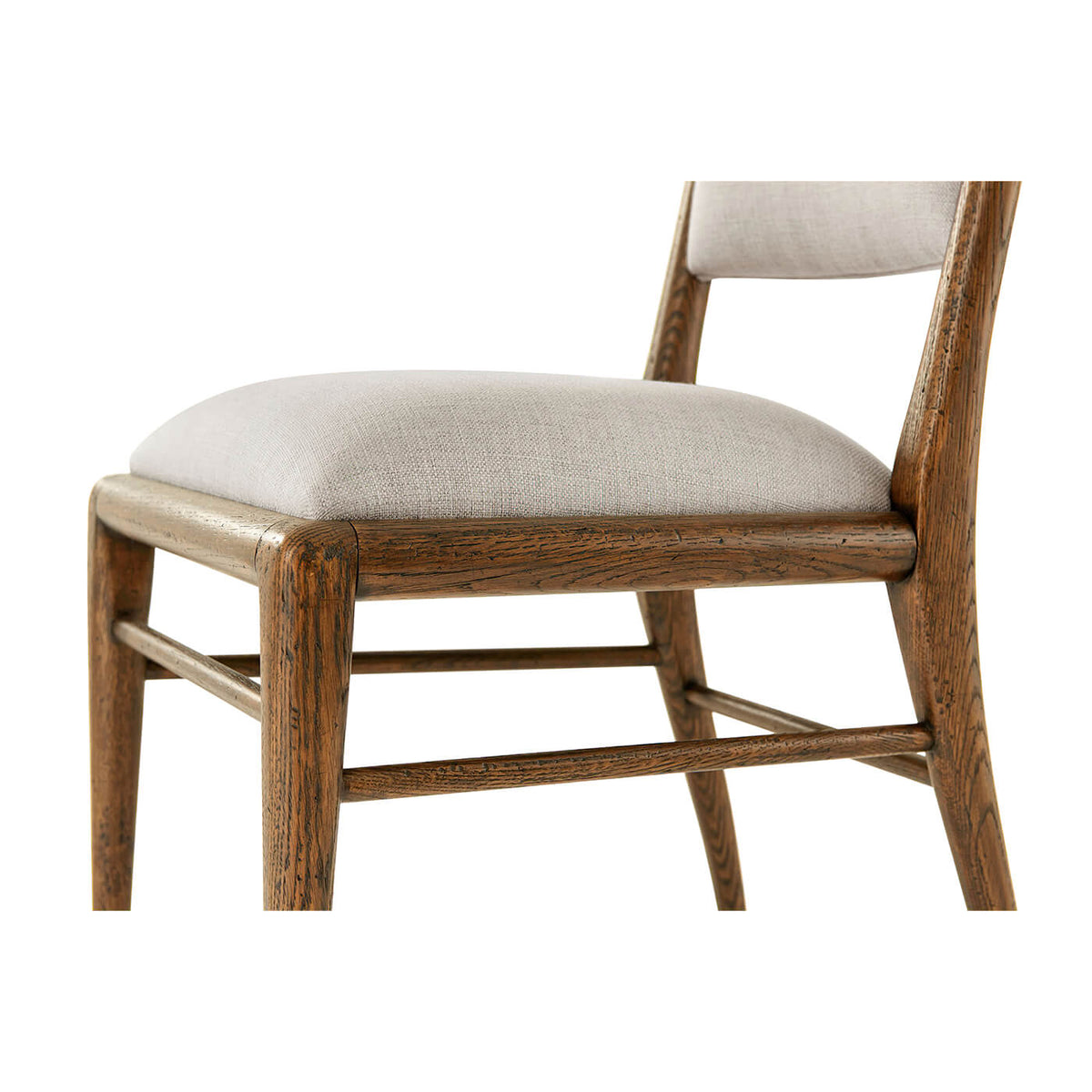 Mid Century Oak Dining Chair - Dark - English Georgian America