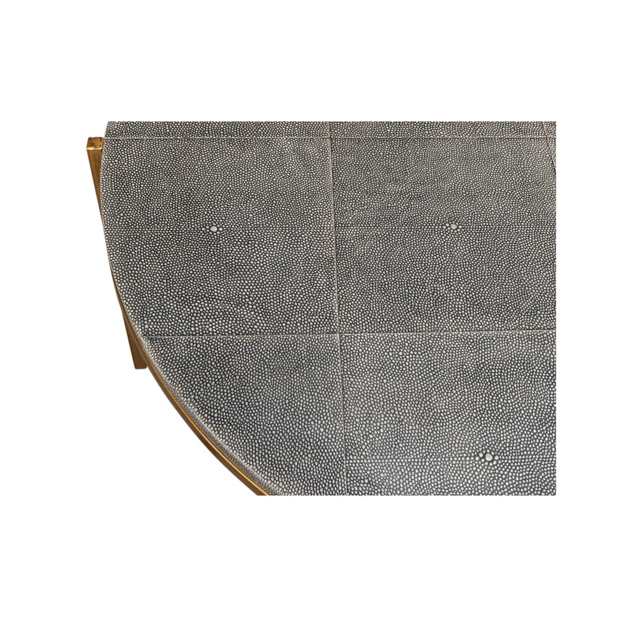 Mid Century Round Leather Cocktail Table - English Georgian America