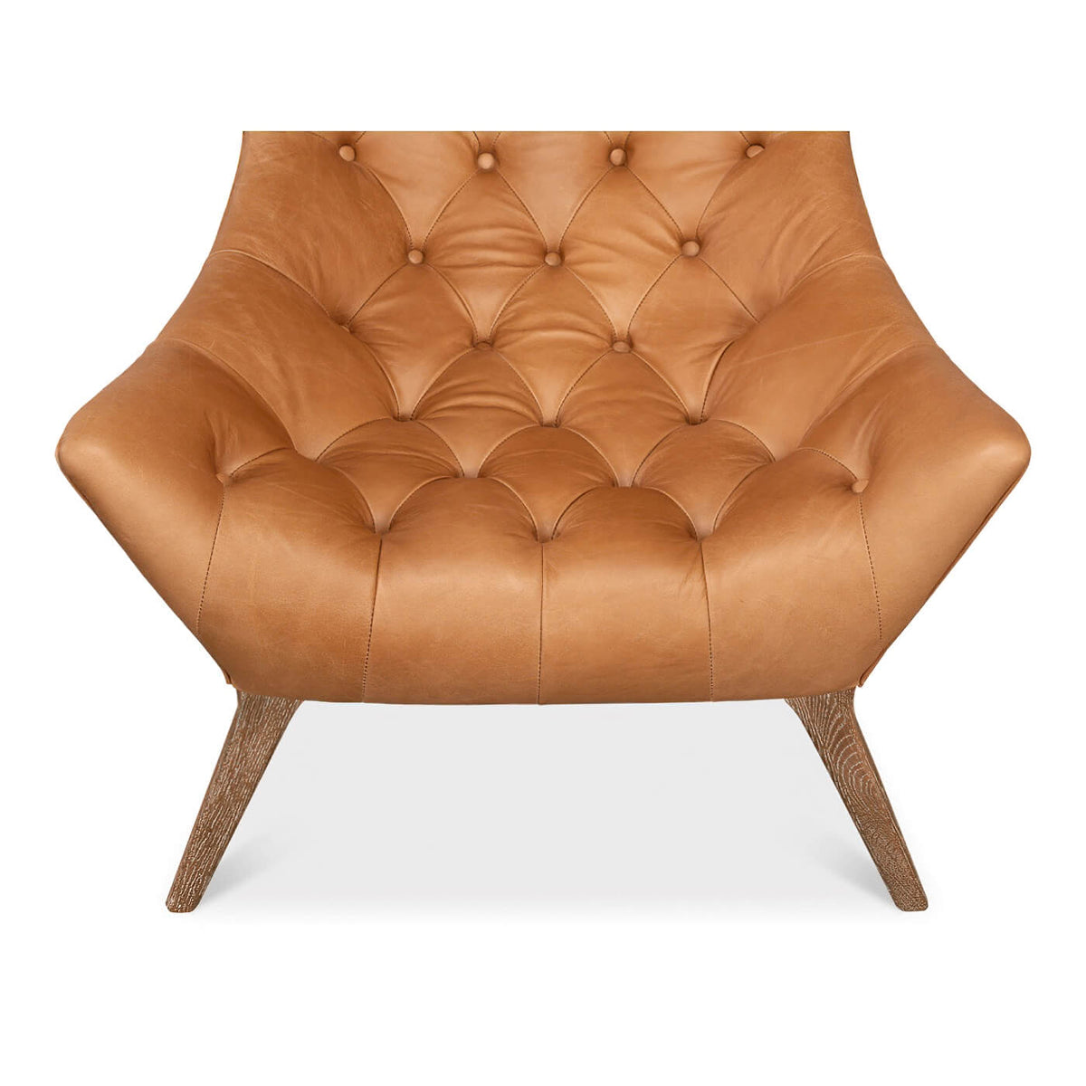 Mid Century Style Leather Armchair - English Georgian America