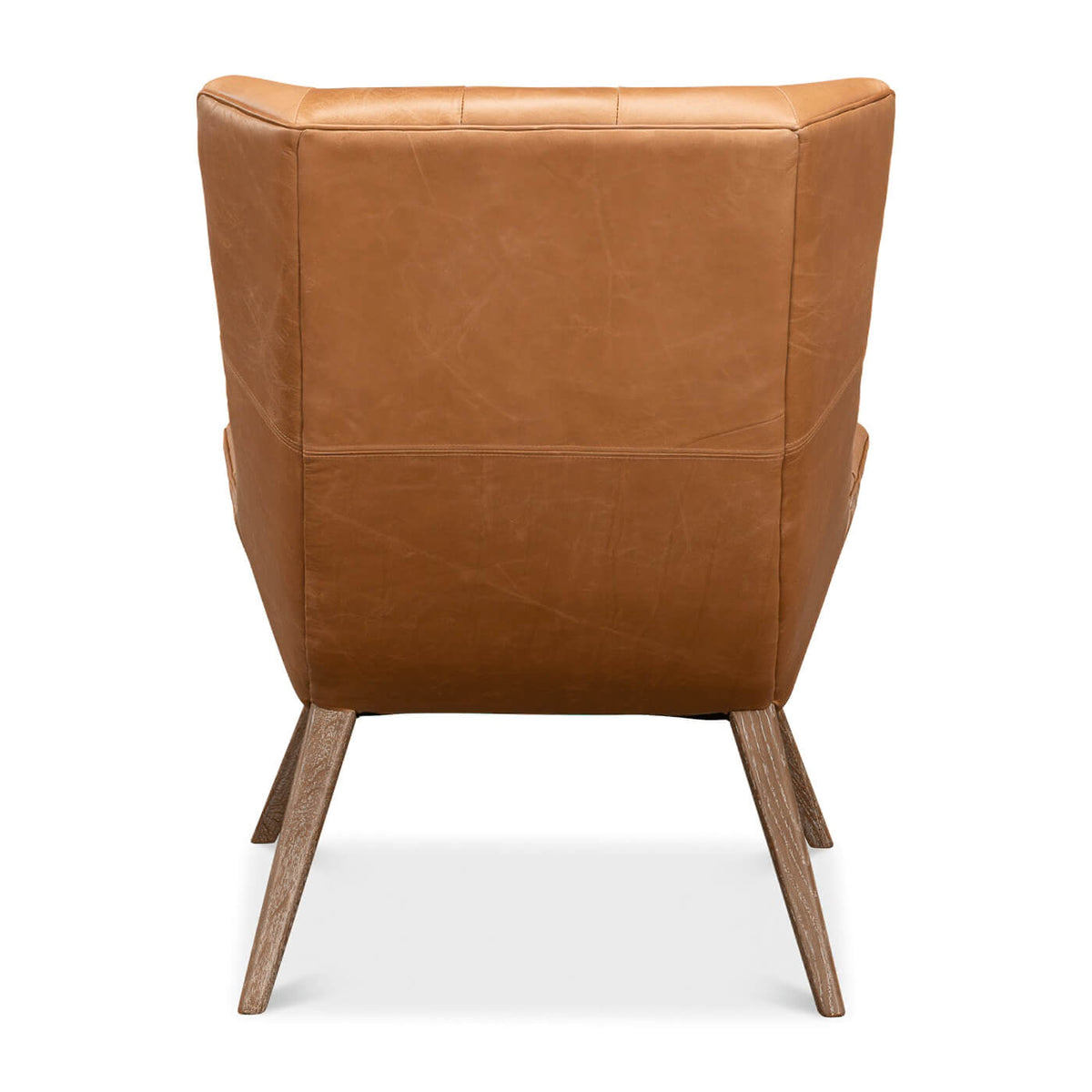 Mid Century Style Leather Armchair - English Georgian America