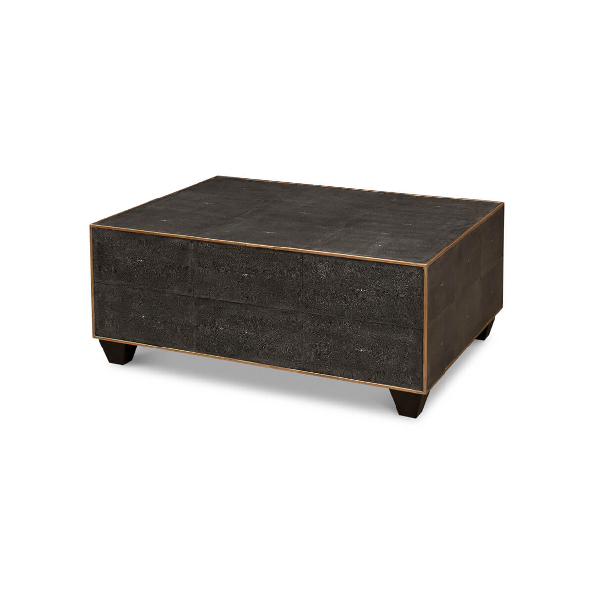 Mid Century Style Leather Cocktail Table - English Georgian America