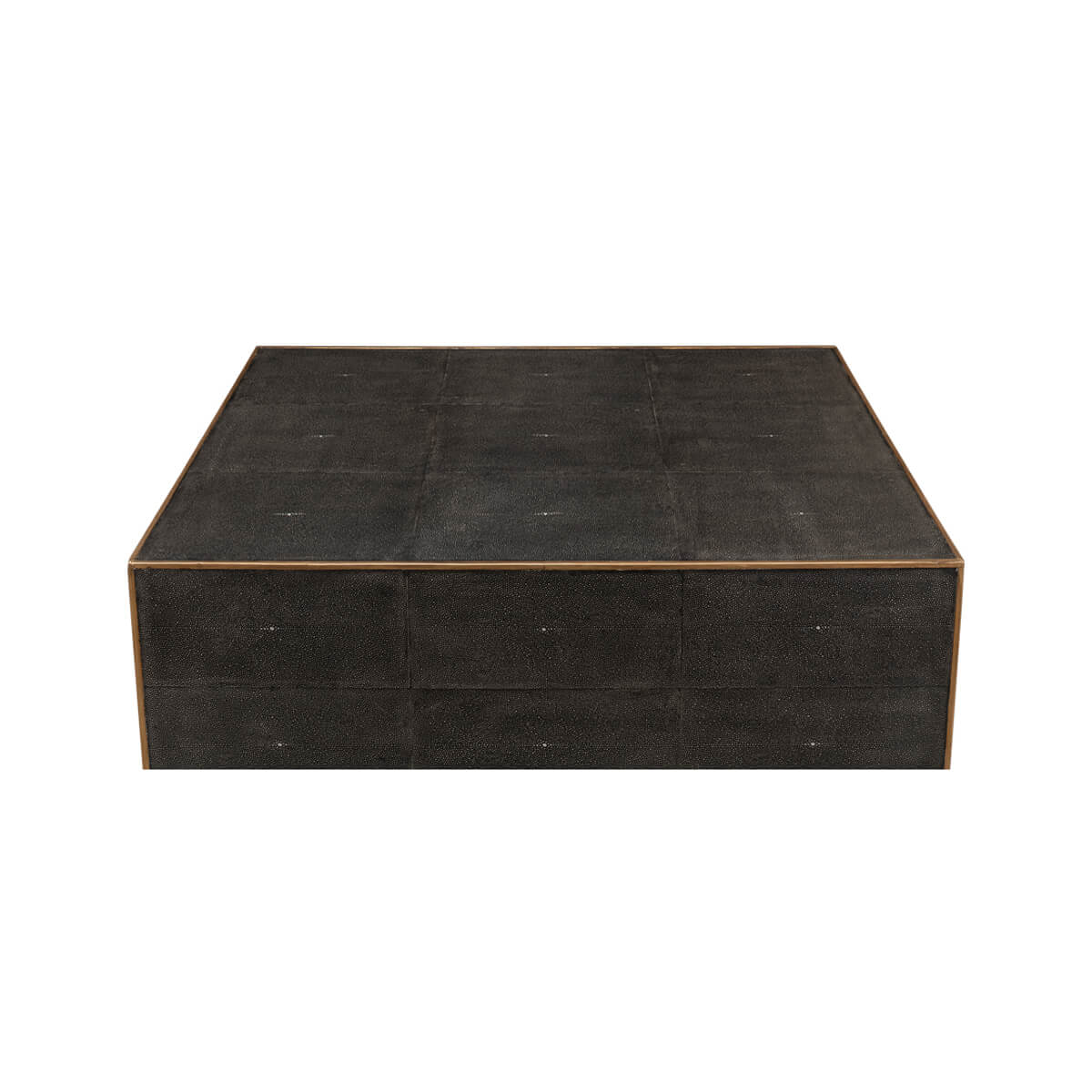 Mid Century Style Leather Cocktail Table - English Georgian America