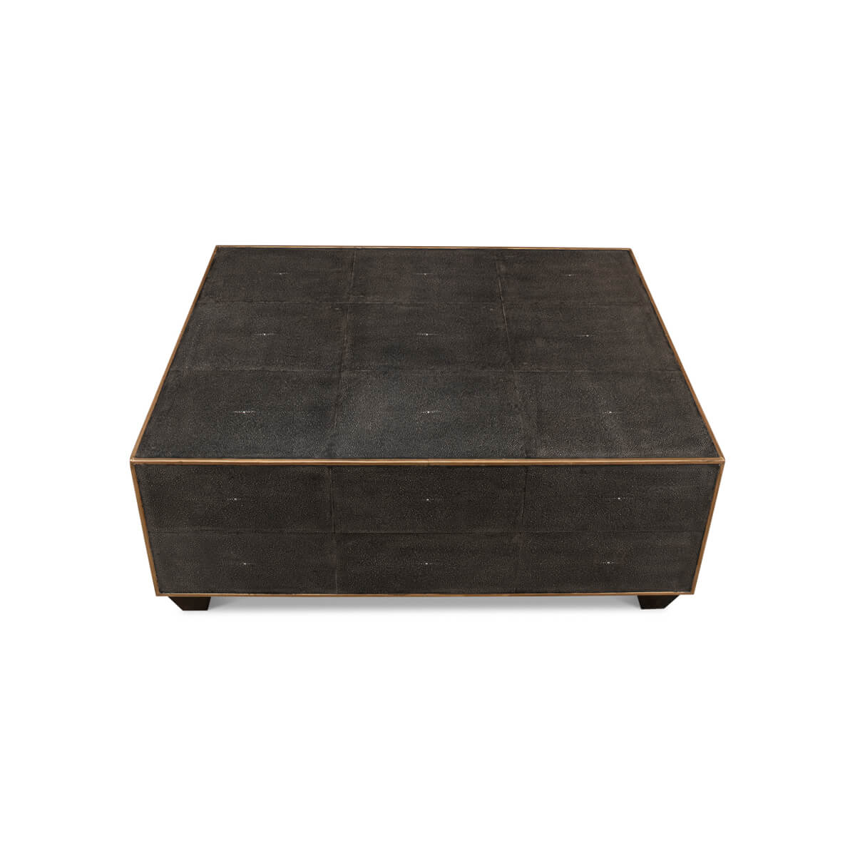 Mid Century Style Leather Cocktail Table - English Georgian America