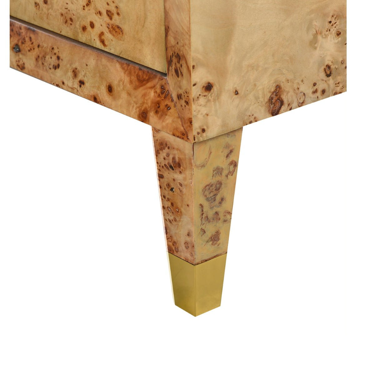 Mid Century Style Light Burl Dresser - English Georgian America