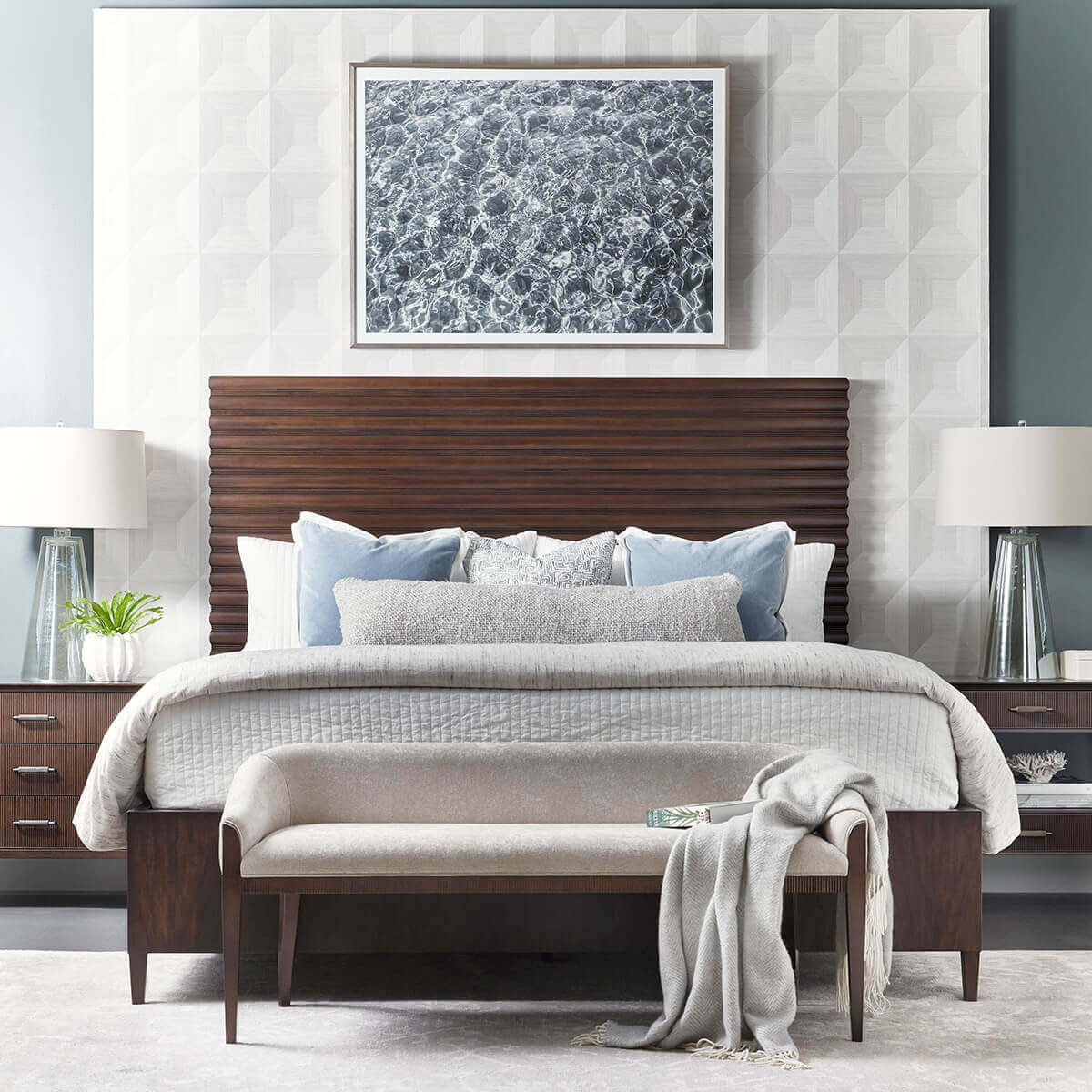 Mid Century Style Nightstand - English Georgian America