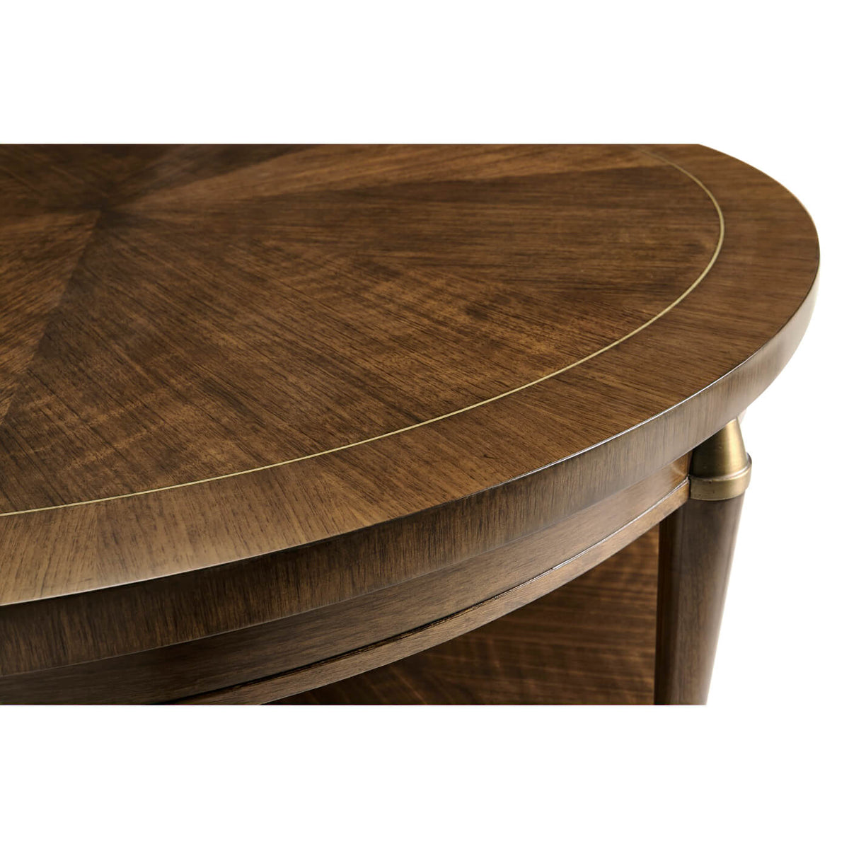 Mid Century Style Round Coffee Table - English Georgian America