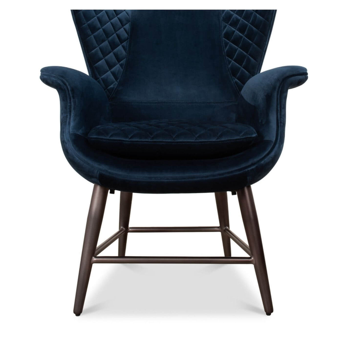 Mid Century Style Velvet Armchair - English Georgian America