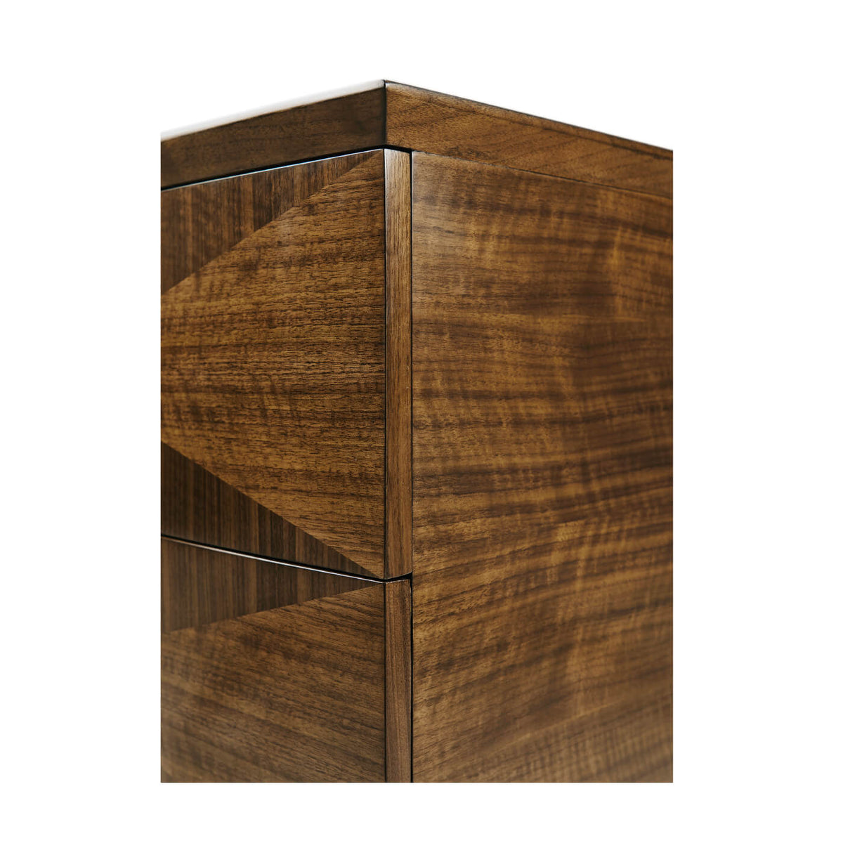 Mid Century Style Walnut Nightstand - English Georgian America