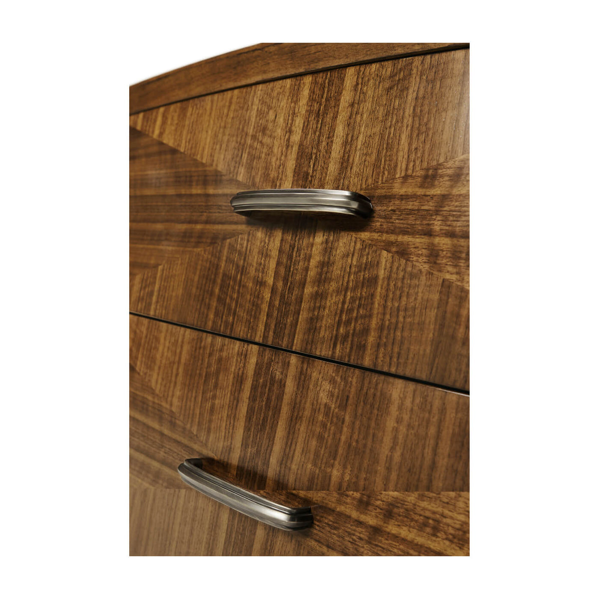 Mid Century Style Walnut Nightstand - English Georgian America