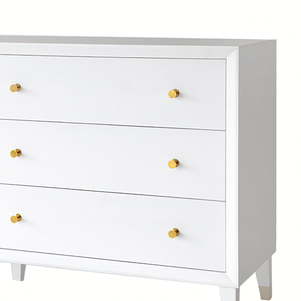 Mid Century Style White Dresser - English Georgian America