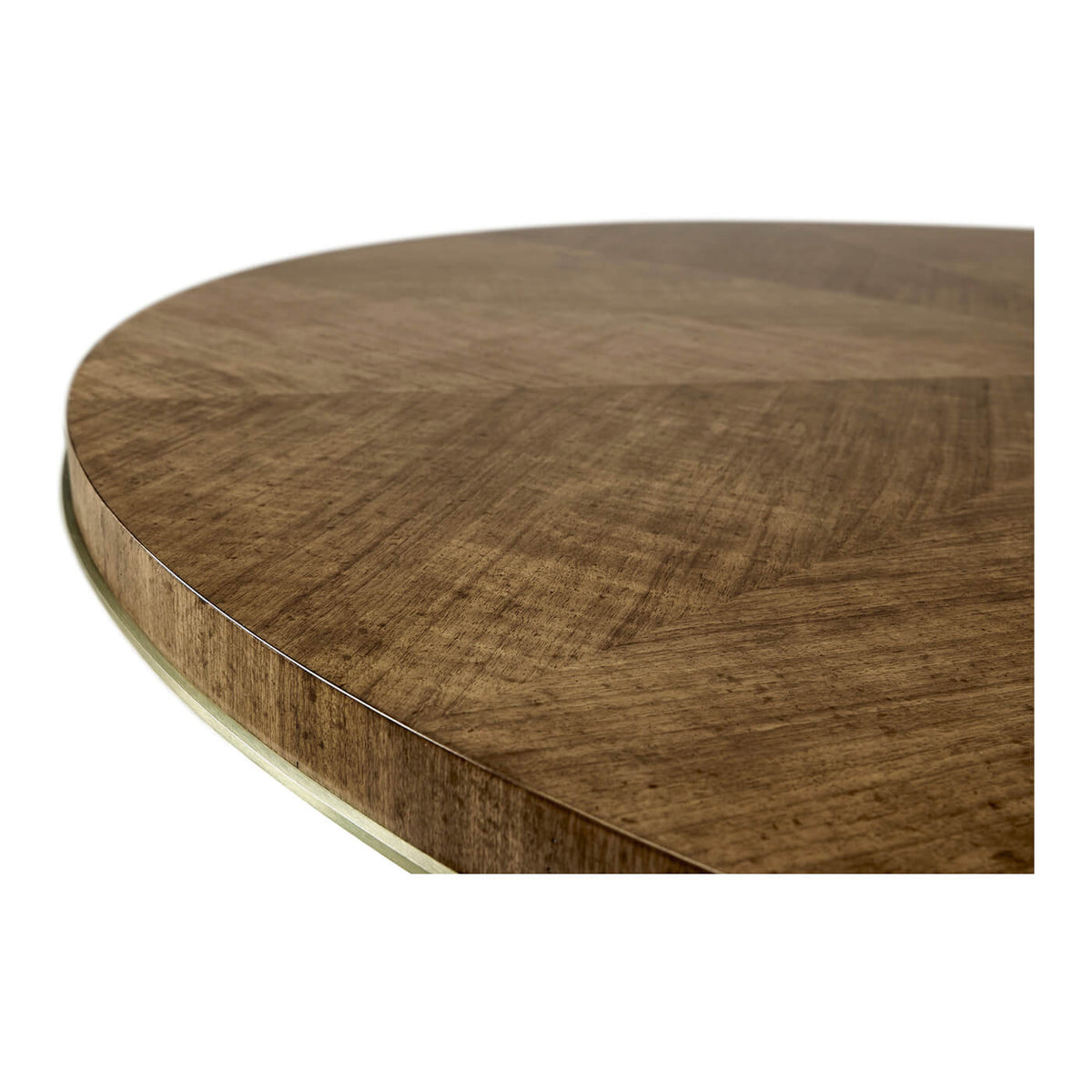 Mid Century Walnut and Steel Dining Table - English Georgian America