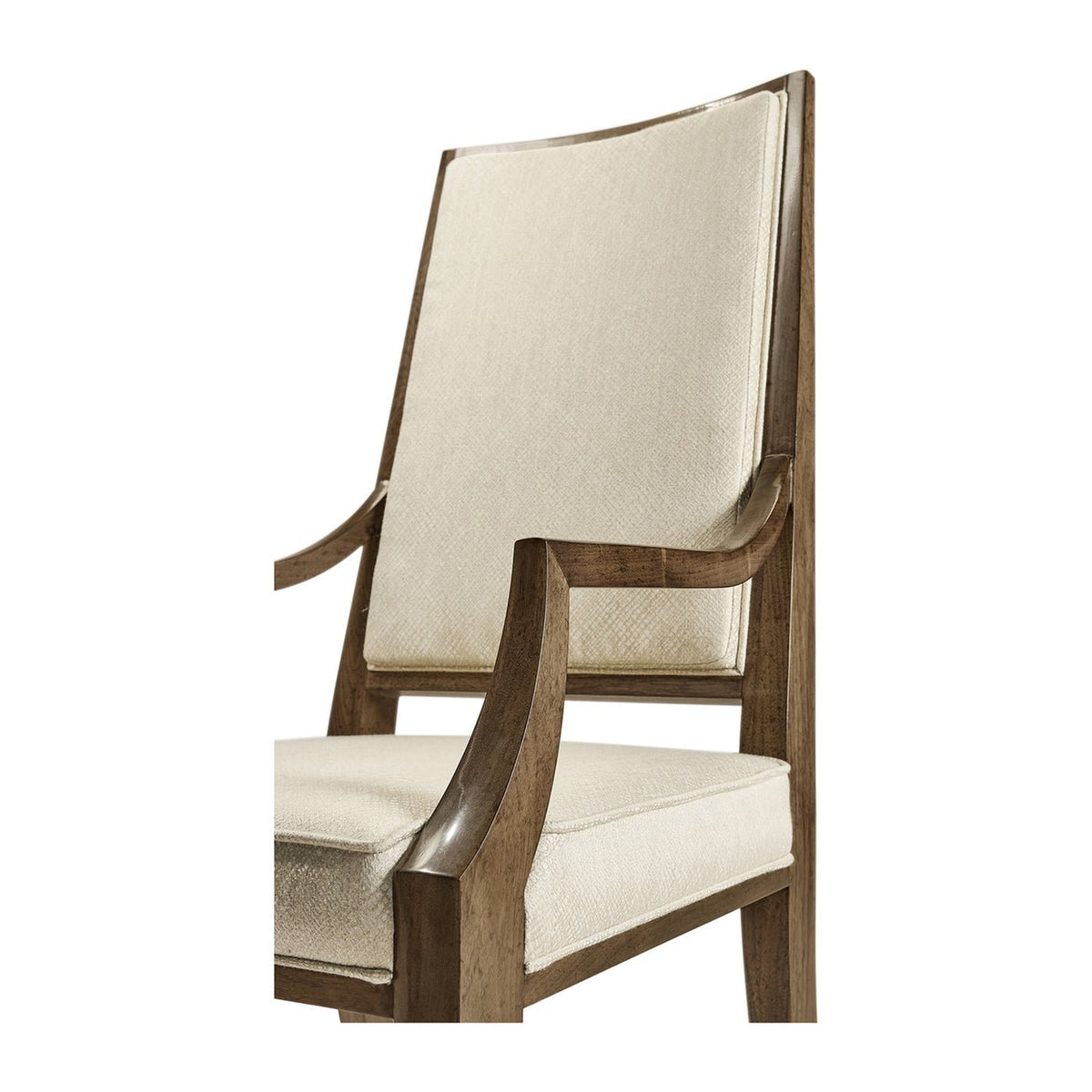 Mid Century Walnut Dining Armchair - English Georgian America