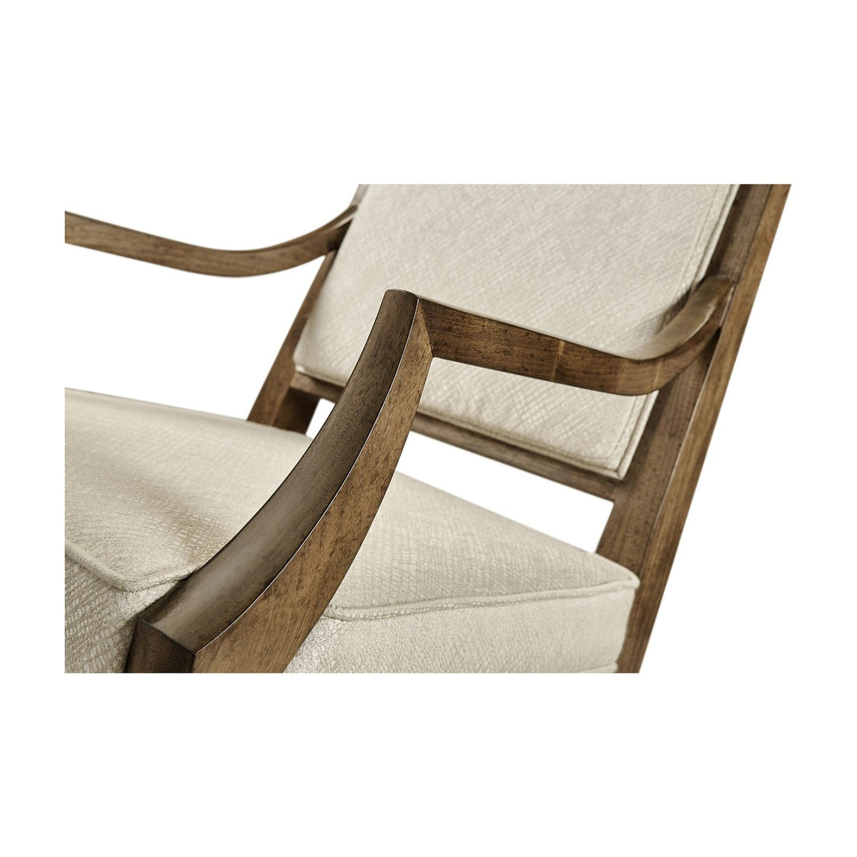 Mid Century Walnut Dining Armchair - English Georgian America