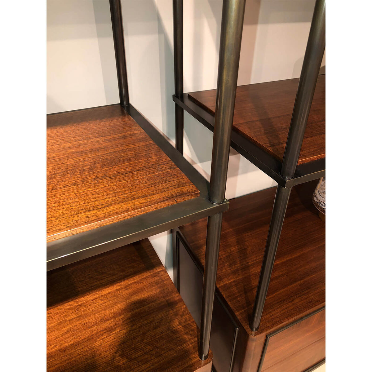 Mid Century Walnut Etagere - English Georgian America