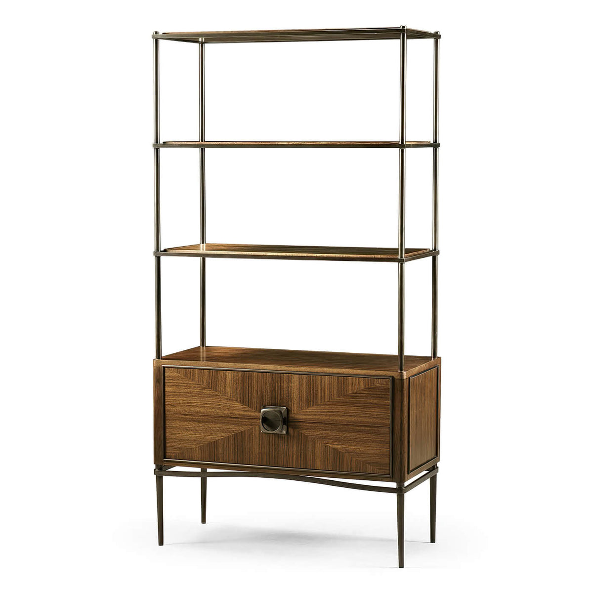 Mid Century Walnut Etagere - English Georgian America