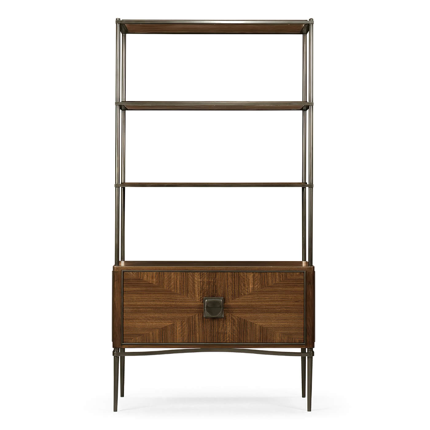 Mid Century Walnut Etagere - English Georgian America