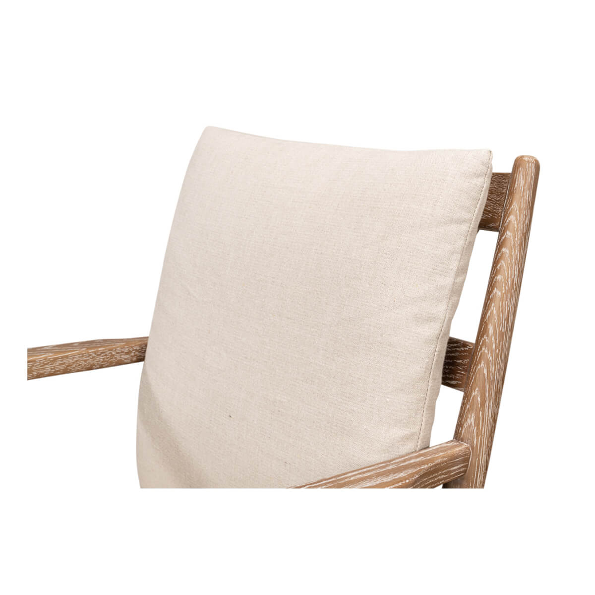 Mid Century Whitewash Armchair - English Georgian America