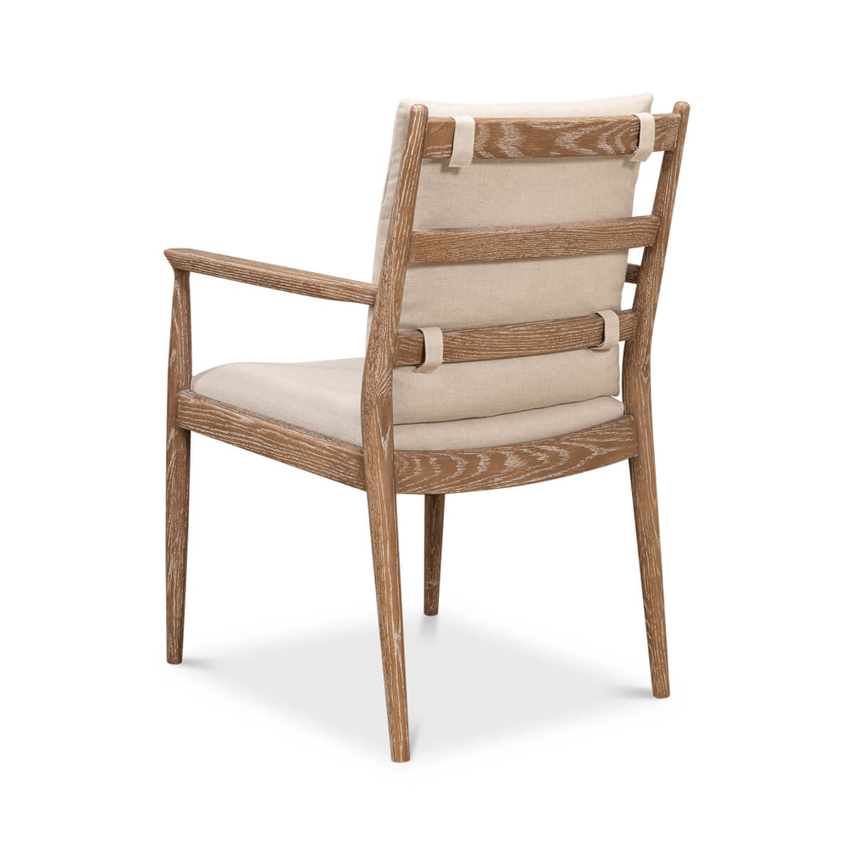 Mid Century Whitewash Armchair - English Georgian America