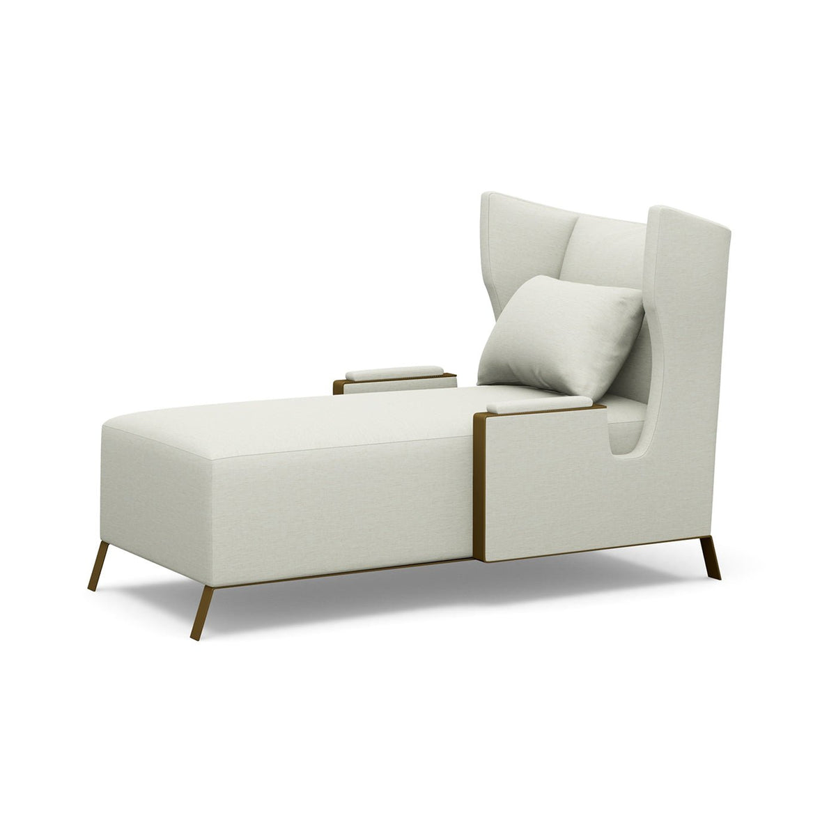 Mid Century Wingback Chaise - English Georgian America