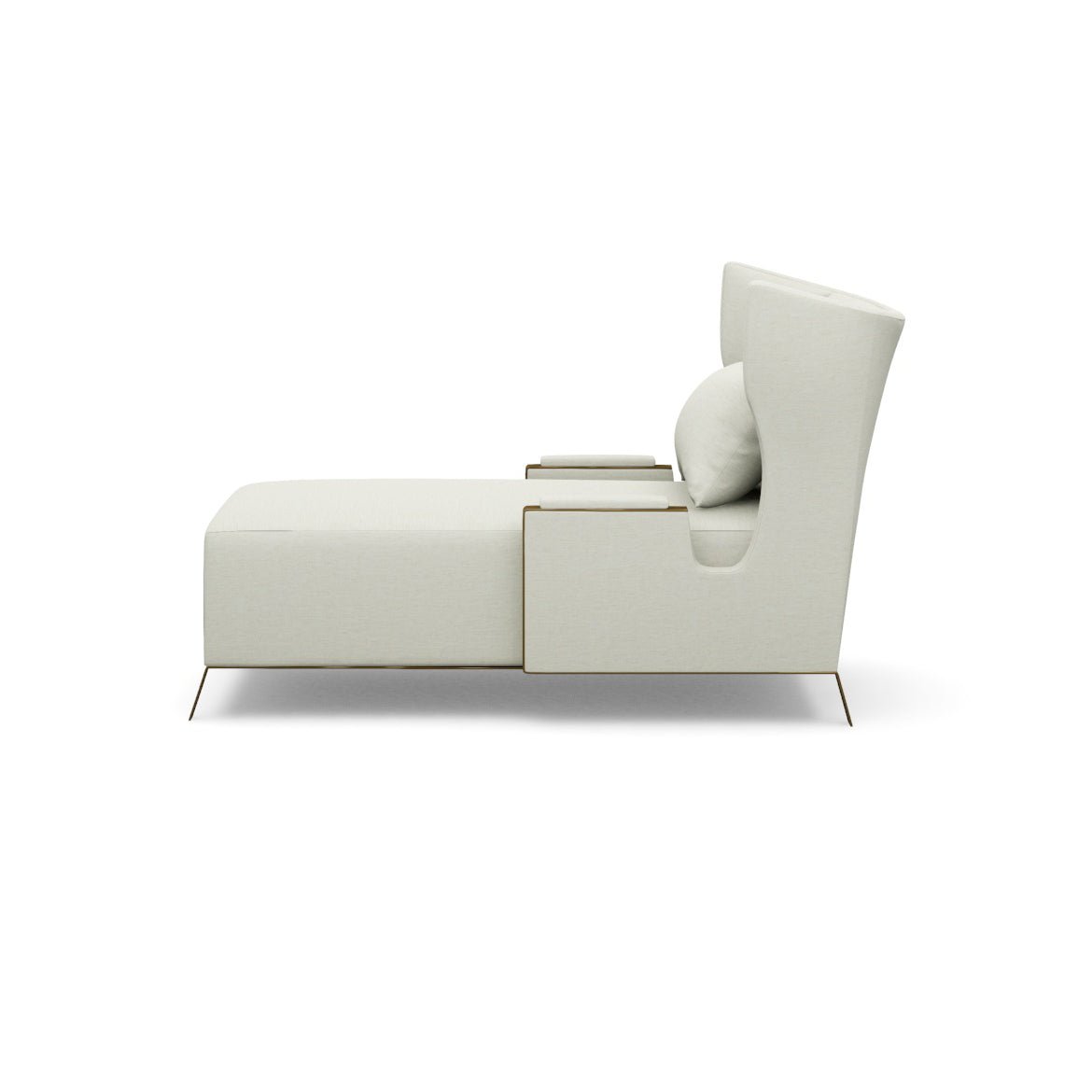 Mid Century Wingback Chaise - English Georgian America