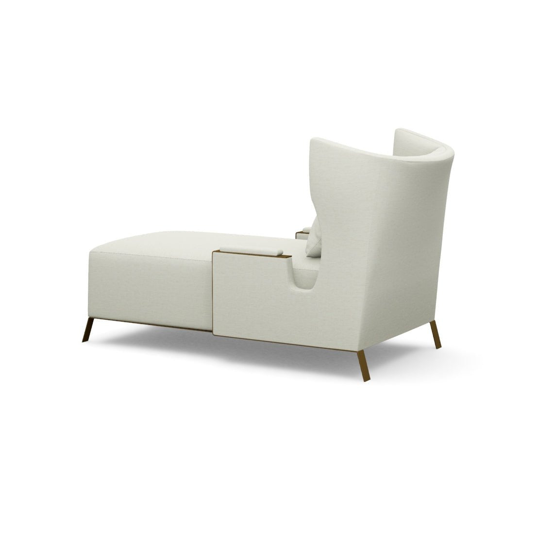 Mid Century Wingback Chaise - English Georgian America