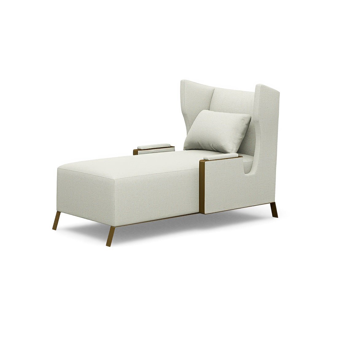 Mid Century Wingback Chaise - English Georgian America