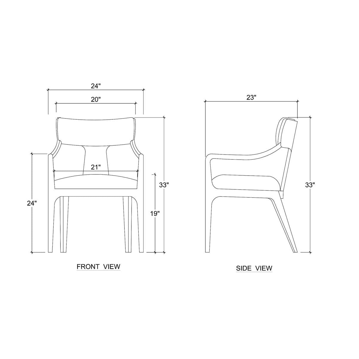 Mid‑Century Dining Armchair – Walnut Finish, Dark Green - English Georgian America