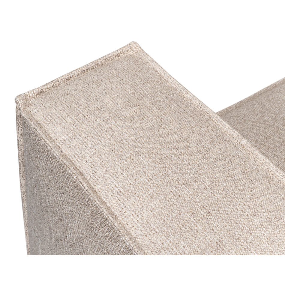 Minimalist Linen Sofa - English Georgian America