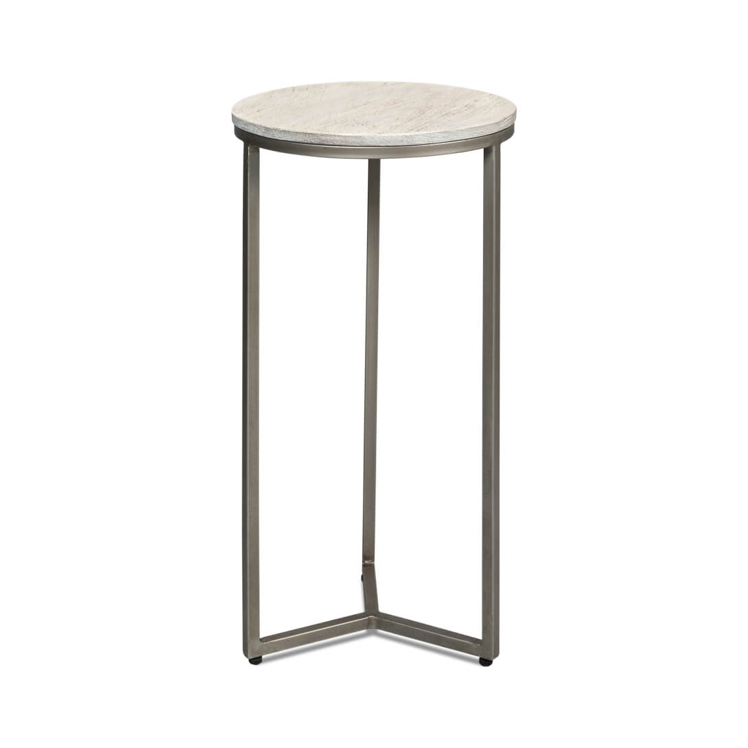 Minimalist Round Drinks Table - English Georgian America