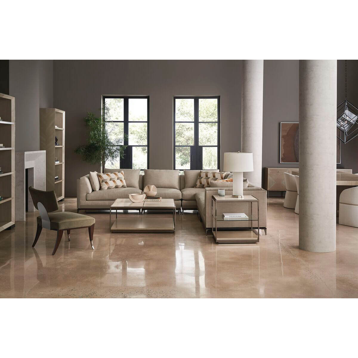 Minimalist Square Coffee Table - English Georgian America